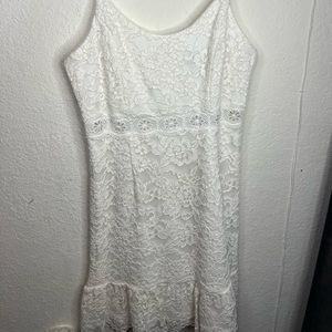 White Mini Lace dress! AQUA brand